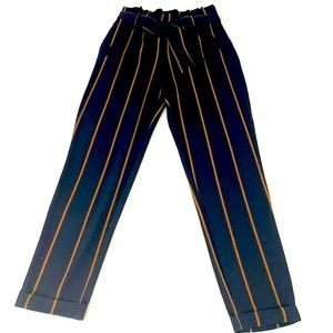 ZARA High Waist Striped Pants
